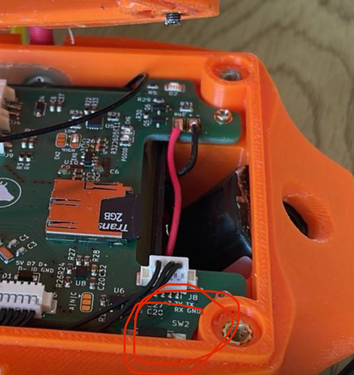 Zone d'application de l'aimant