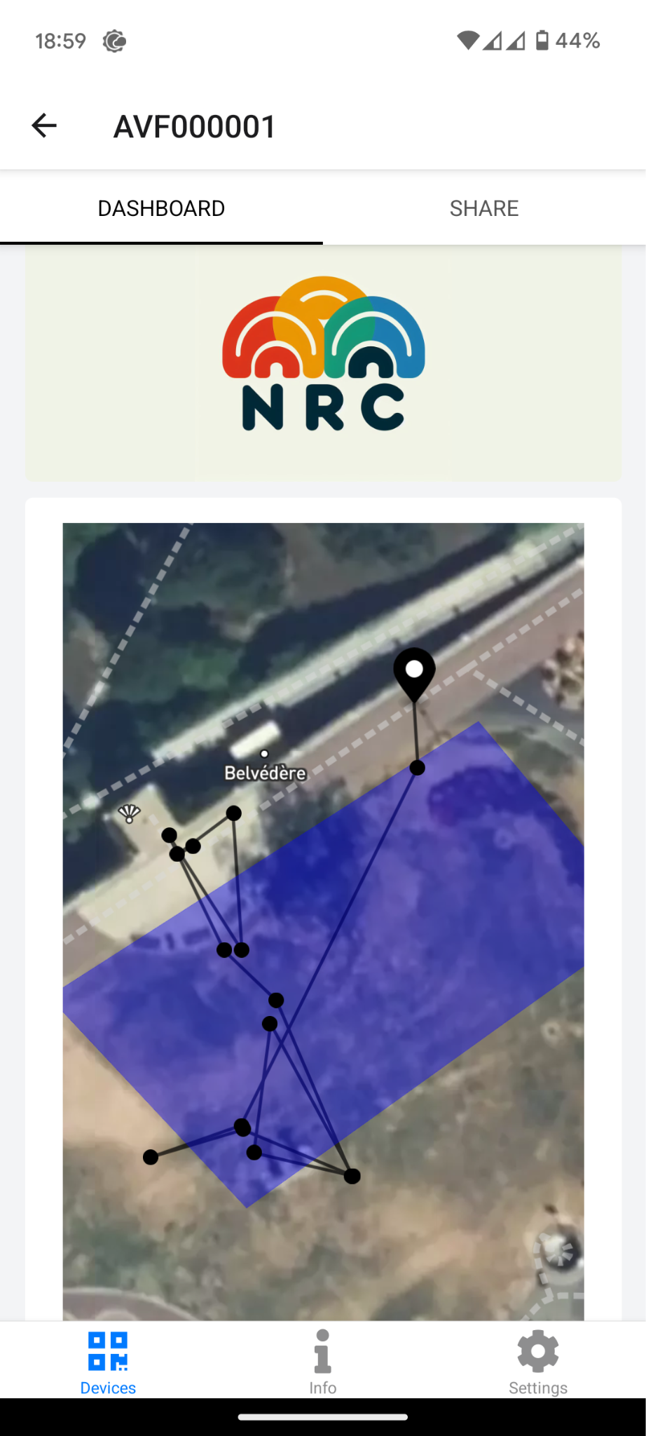 Exemple de l'application Datacake